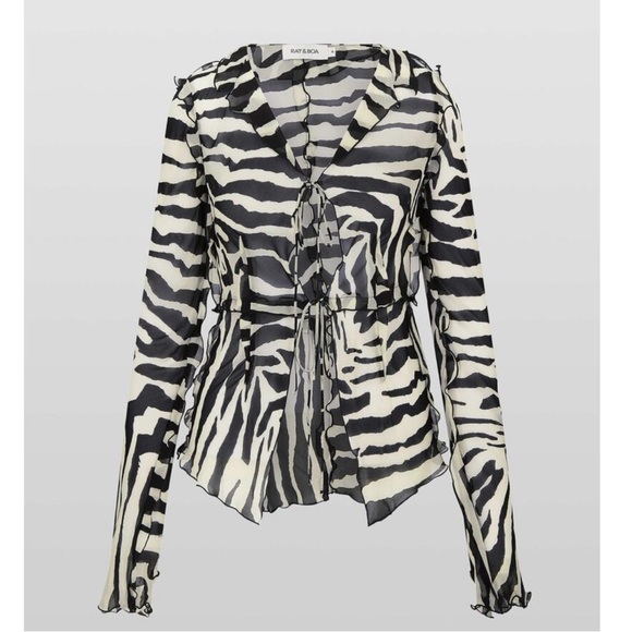 RAT & BOA | ZEPHYR BLOUSE 🦓 NWOT - Picture 2 of 15